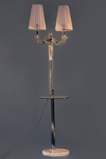 616/C СВЕТИЛЬНИК НАПОЛЬНЫЙ (2 АБАЖУРА)