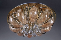 98386/8+5C CR (E14,G4+LED+С ДИСТ. ВЫКЛ.) СВЕТИЛЬНИК ПОТОЛОЧНЫЙ