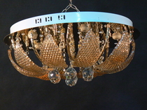 98385/8+5C CR (E14,G4+LED+С ДИСТ. ВЫКЛ.) СВЕТИЛЬНИК