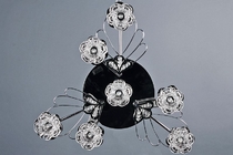 760313/6+1 CR (G4+LED+С ДИСТ. ВЫКЛ.) СВЕТИЛЬНИК ПОТОЛОЧНЫЙ